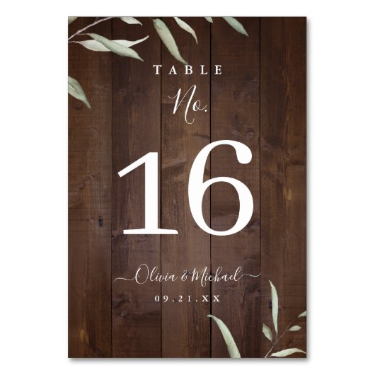 Elegant greenery barn county rustic bruiloft kaart (Voorkant)