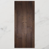 Elegant greenery barn county rustic bruiloft menu (Achterkant)