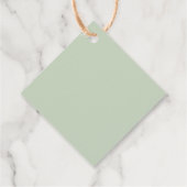 Elegant Greenery Bekijk me Baby shower Label kweke (Achterkant)