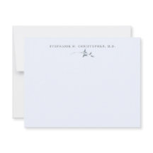 Elegant Greenery Blue Specialized Stationery