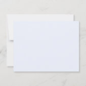 Elegant Greenery Blue Specialized Stationery Notitiekaartje (Achterkant)