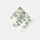 Elegant Greenery Botanical Design Servet (Hoek)