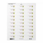 Elegant Greenery Botanical Merry Christmas Address Etiket (Full Sheet)