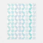 Elegant Greenery Botanical Tropical Leaves Pattern Fleece Deken (Voorkant)
