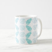 Elegant Greenery Botanical Tropical Leaves Pattern Koffiemok (Voorkant rechts)