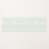 Elegant Greenery Botanical Tropical Leaves Pattern Yogamat (Voorkant (horizontaal))