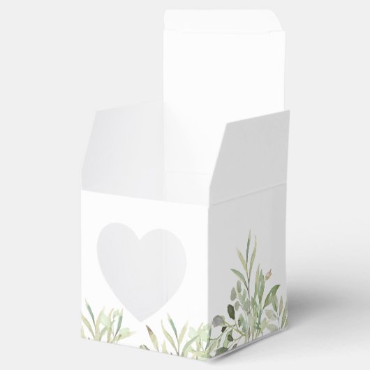 Elegant Greenery Botanical Wedding Favor Box Bedankdoosjes (Geopend)