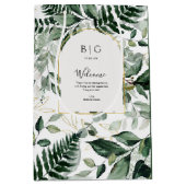 Elegant Greenery Botanical Wedding gasthotel Medium Cadeauzakje (Voorkant)