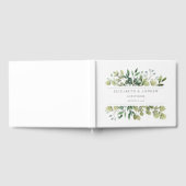 Elegant Greenery Botanical Wedding Guest Book Gastenboek (Volledig)