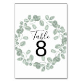 Elegant Greenery Botanical Wedding Kaart (Voorkant)