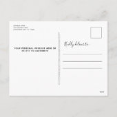 Elegant Greenery Botanical Wreatest-kerstfoto Feestdagenkaart (Achterkant)