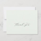 Elegant Greenery Coördinaat Hartelijk dank Bedankkaart (Voorkant)