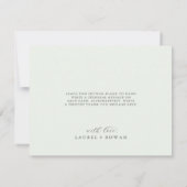 Elegant Greenery Coördinaat Hartelijk dank Bedankkaart (Achterkant)