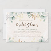 Elegant Greenery Custom Vrijgezellenfeest Kaart (Voorkant)