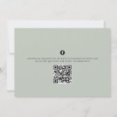 Elegant Greenery Custom Vrijgezellenfeest Kaart (Achterkant)