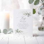 Elegant Greenery Cute Baby Brunch Baby shower Kaart<br><div class="desc">Elegant modern script calligrafie,  faux gouden folie sproinkles,  en droomachtige schattige waterverf laat grove babydoucheuitnodigingen - Baby Brunch.</div>