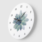 Elegant Greenery Desert Botanisch Succulent  Grote Klok (Hoek)