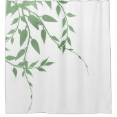 Elegant Greenery Douchegordijn (Voorkant)
