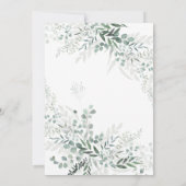 Elegant Greenery en Script de ochtend na Kaart (Achterkant)