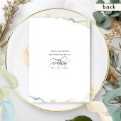Elegant Greenery en Waterverf Wedding Save The Date