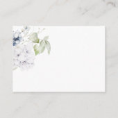Elegant Greenery en White Floral Wedding Recipe Informatiekaartje (Achterkant)