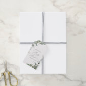 Elegant Greenery Eucalyptus Baby shower Cadeaulabel (Met Touw)