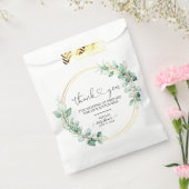 Elegant Greenery Eucalyptus Baby shower Hartelijk  Bedankzakje (Gezegeld)