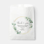 Elegant Greenery Eucalyptus Baby shower Hartelijk  Bedankzakje (Voorkant)