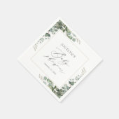 Elegant Greenery Eucalyptus Baby shower Servet (Hoek)