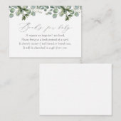 Elegant Greenery Eucalyptus Books for Baby Informatiekaartje (Voorkant / Achterkant)