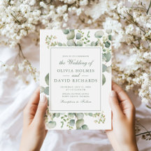 Elegant Greenery Eucalyptus Botanical Wedding