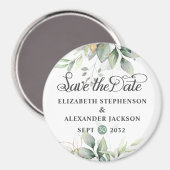 Elegant greenery eucalyptus bruiloft behalve de da magneet (Voorkant / Achterkant)