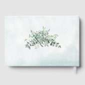 Elegant Greenery Eucalyptus Gold Geometric Wedding Gastenboek (Achterkant)