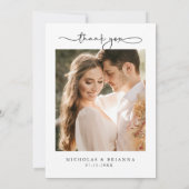 Elegant Greenery Eucalyptus Leaves Rustic Wedding Bedankkaart (Achterkant)