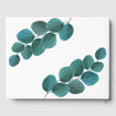 Elegant Greenery | Eucalyptus Leaves Weddenschap Gastenboek (Achterkant)