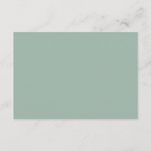 Elegant Greenery Eucalyptus Leaves Wedding Informatiekaartje (Achterkant)