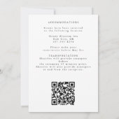 Elegant Greenery Eucalyptus Leaves Wedding Kaart (Achterkant)