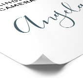 Elegant Greenery Eucalyptus Leaves Wedding Poster (Hoek)