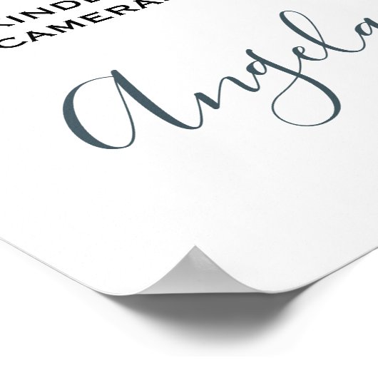 Elegant Greenery Eucalyptus Leaves Wedding Poster (Hoek)