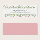 Elegant Greenery Eucalyptus Leaves Wedding Website Mini Visitekaartjes (Voorkant /achterkant)