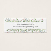 Elegant Greenery Eucalyptus Leaves Wedding Website Mini Visitekaartjes (Voorkant)