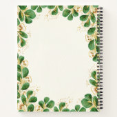 Elegant Greenery Eucalyptus Monogrammed Notitieboek (Achterkant)