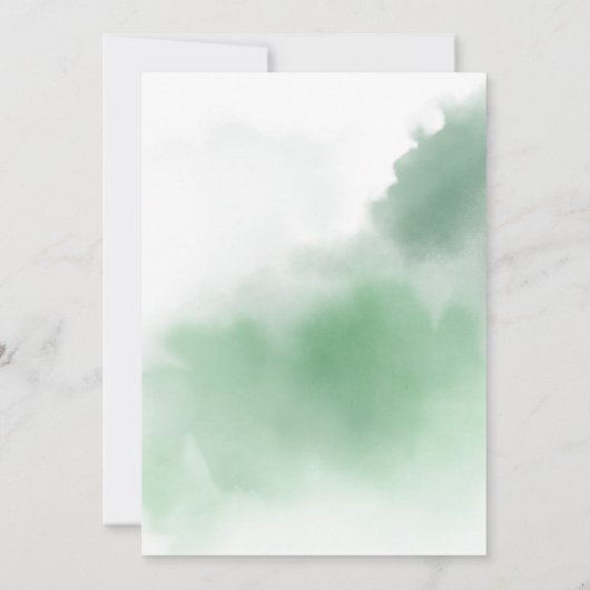 Elegant Greenery Eucalyptus Rehearsal Dinner Invit Kaart (Achterkant)