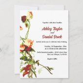 Elegant Greenery Eucalyptus Rozen Floral Wedding Kaart (Voorkant)