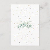 Elegant Greenery Eucalyptus Wedding Informatiekaartje (Achterkant)