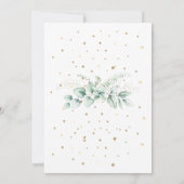 Elegant Greenery Eucalyptus Wedding Invitation Kaart (Achterkant)