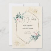 Elegant Greenery Eucalyptus Wedding Invitation Kaart (Voorkant)