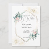 Elegant Greenery Eucalyptus Wedding Invitation Kaart (Voorkant)