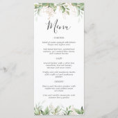 Elegant Greenery Eucalyptus Wedding Menu (Voorkant)