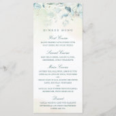 Elegant Greenery Eucalyptus Wedding Menu (Voorkant)